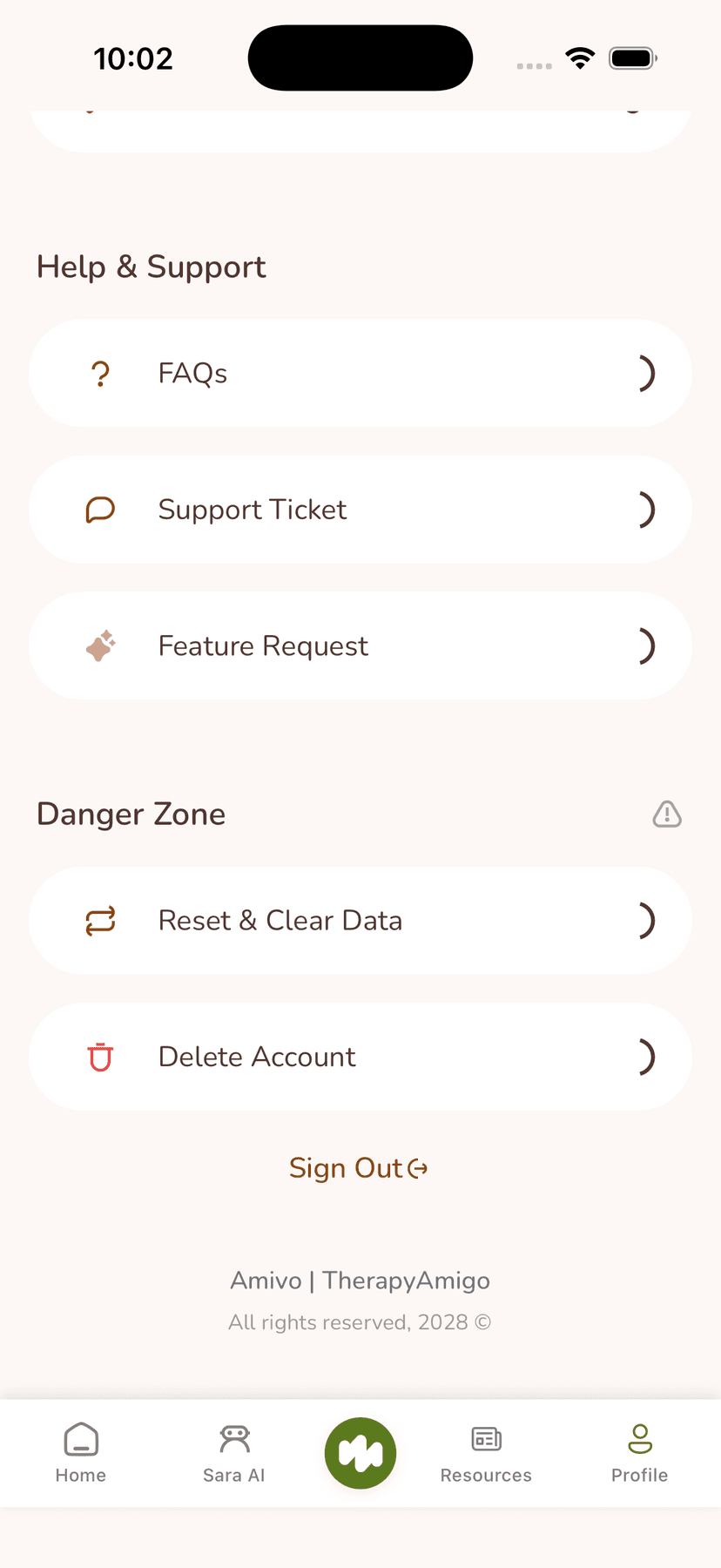 User Profile Screen - Step 1