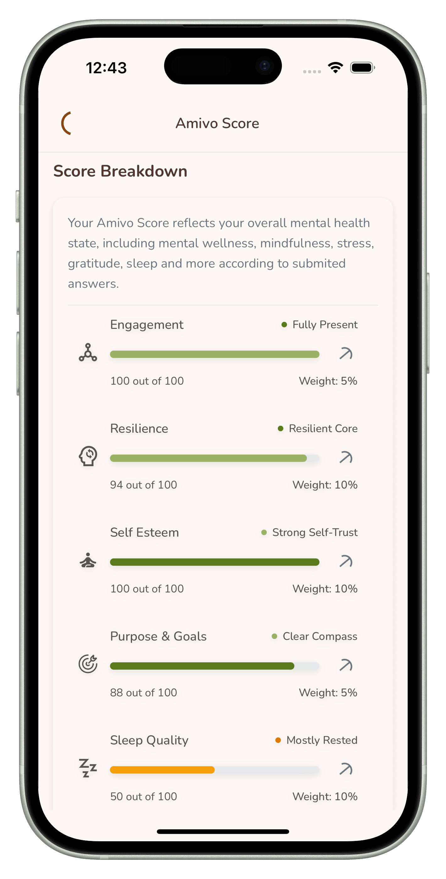 Mental Health Reflection Mockup